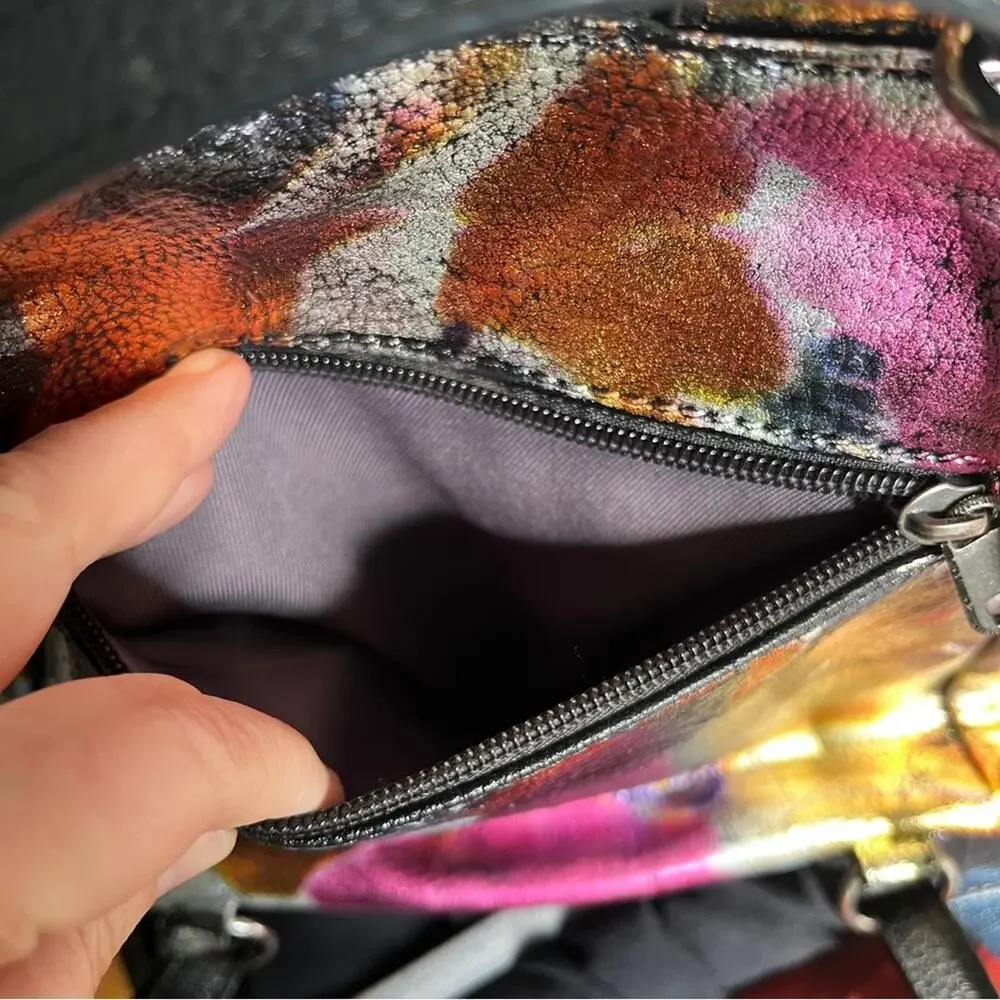 Unique custom Floral foil The Sak Loyola mini backpack shoulder bag
